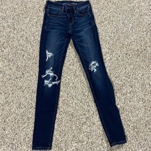 American Eagle Ripped Jeans Size 0